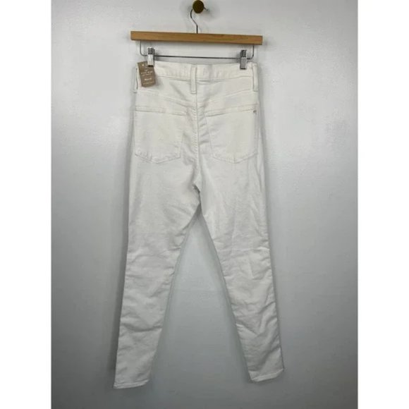 Madewell 10" High-Rise Skinny Jeans Stretch Women's Pure White Size: 27 NWT - Picture 7 of 7